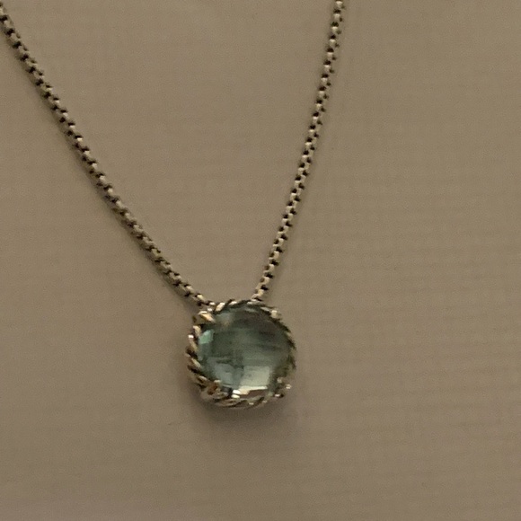 david yurman blue topaz necklace chatelaine - Picture 1 of 4